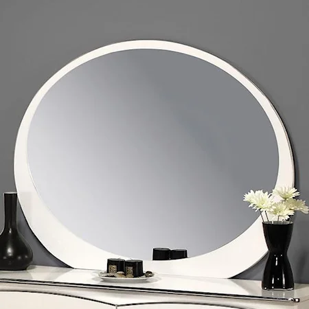 Contemporary Oval Mirror